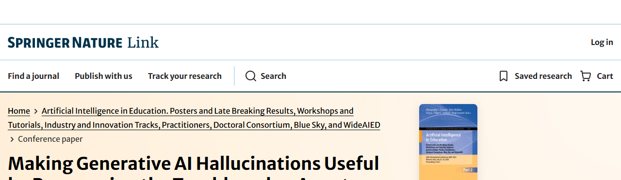 Springer publication page